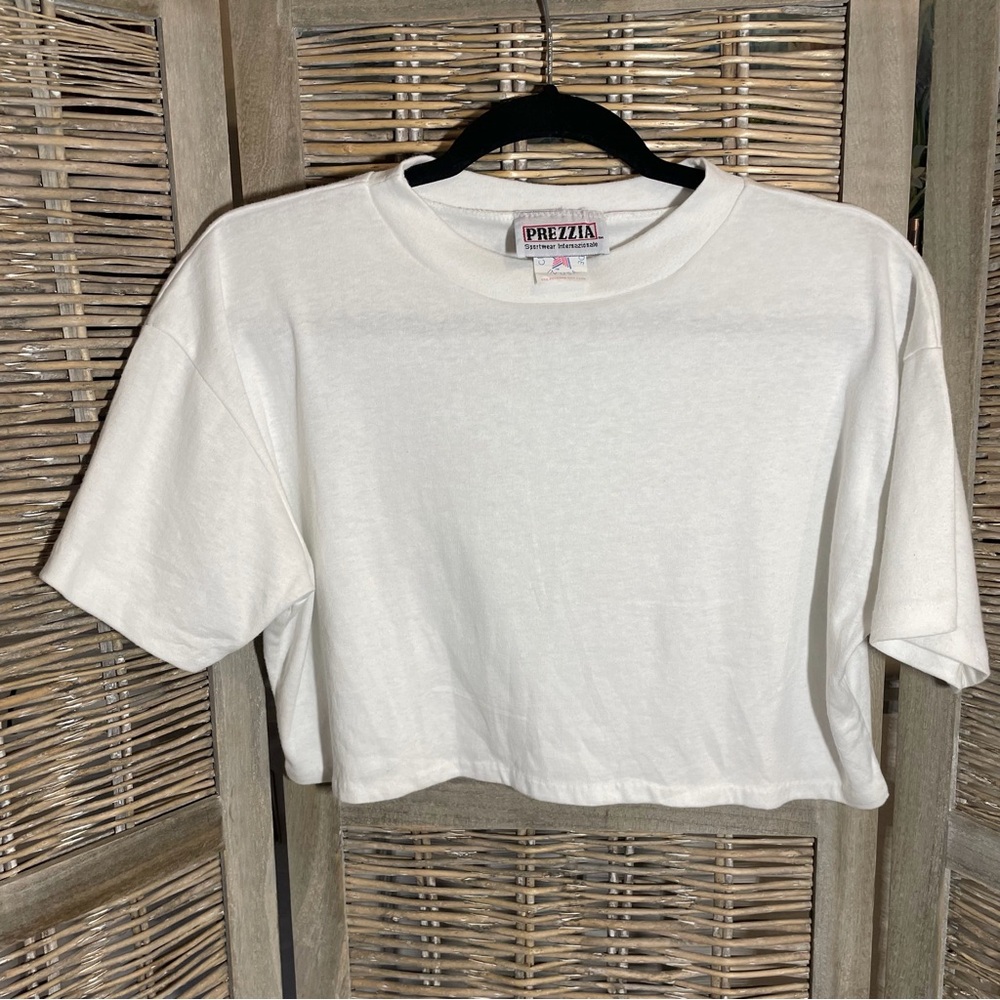 VTG 70s Single Stitch Cropped Tee - one size fits all